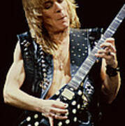 Randy Rhoads At The Cow Palace During Guitar Solo Poster