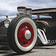 Rat Rod On Route 66 Panoramic Poster