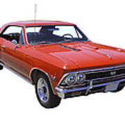Red 1966 Chevy Chevelle Ss 396 Poster