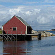 Red Boat House Poster