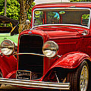 Red Ford Coupe Poster