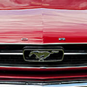 Red Ford Mustang Poster