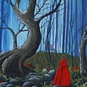 Red Riding Hood In The Forest Poster