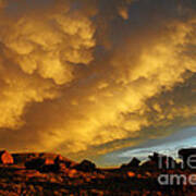 Red Rock Coulee Sunset Poster