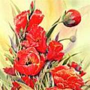 Red Tulips Poster