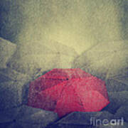 Red Umbrella Poster