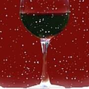 Red Wine In Snow Poster