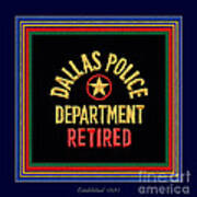 Replica D P D Patch - Retired With Epaulette Colors Poster