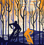 Retro Mountain Bike Poster Life Behind Bars Poster