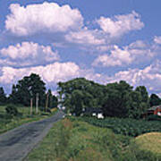 Road Passing Through A Farm, Emmons Poster