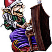 Rockin' Elf - Piano Poster