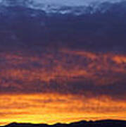 Rogue Valley Sunset Panoramic Poster