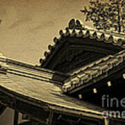 Roof Tile Details Of A Buddhist Temple I Poster