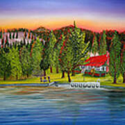 Rosemont Cabin Lake Chelan Poster