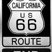 Route 66 End Poster