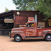 Route 66 Garage And Pickup 2012 Poster