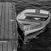 Rowboat - Black And White Poster