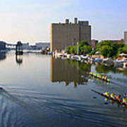 Rowers Milwaukee River 1 Poster