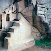 Royal Tomb At Machu Picchu Poster