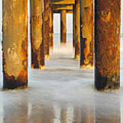 Rusted Pier Poster