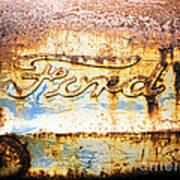 Rusty Old Ford Closeup Poster