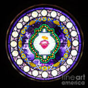 Sacred Heart Stained Glass Poster