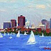 Sailing On The Charles Poster