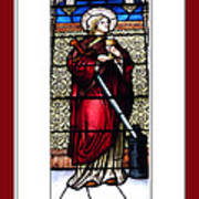 Saint Barbara Stained Glass Window Poster