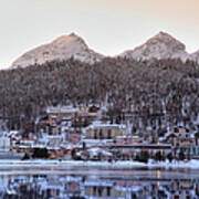 Saint Moritz At Sunset Poster