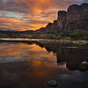 Salt River Sunset Poster