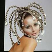 Samantha Jones Wearing A Headdress Poster