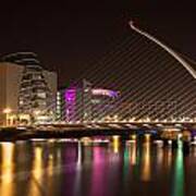 Samuel Beckett Bridge In Dublin City Poster