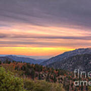 San Bernardino Mountains At Sunset Poster