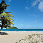 Sandy Beach And Maria Island - St. Lucia Poster