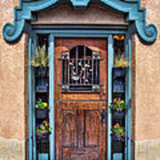 Santa Fe Blue Door Poster