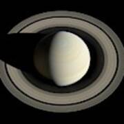 Saturn From Space Poster