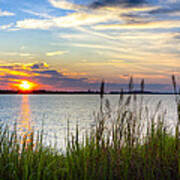 Savannah River At Sunrise - Georgia Coast Poster