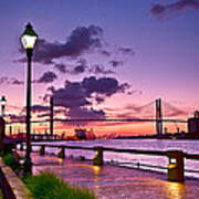 Savannah River Bridge Poster
