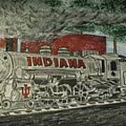 Scrapping Hoosiers Indiana Monon Train Poster