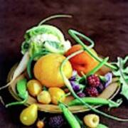 Seasonal Fruit And Vegetables Poster