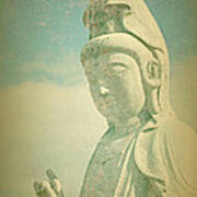 Serenity Now Buddhist Statue Poster