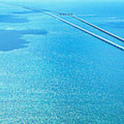 Seven Miles Bridge Florida Keys Fl Usa Poster