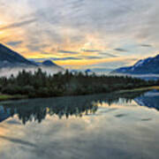 Seward Highway By Rail - Alaska Poster