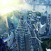 Shanghai Skyscraper Poster