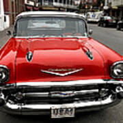 Shiny Red Chevrolet Poster