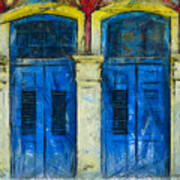 Shutter Doors In Lil India Poster