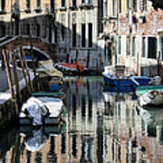 Side Canal Venice Poster