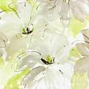 Silver Clematis Poster