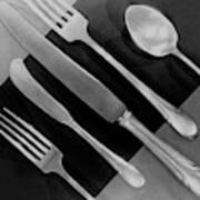 Silver Cutlery By Symphony By Towle Poster
