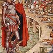 Sir Galahad Is Brought To The Court Of King Arthur Poster